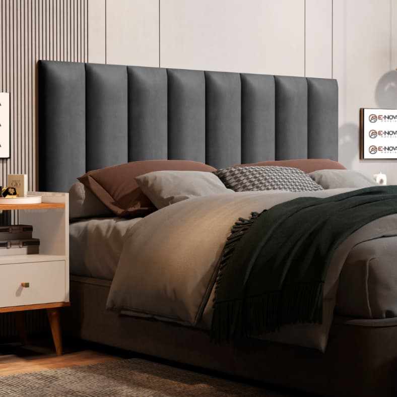 Cabeceira Cama De Casal King Size Kit Com 10 Módulos 200x45CM - De Colar Na Parede