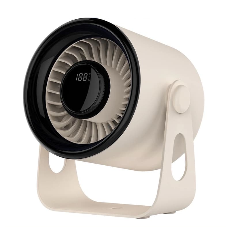 Mini Ventilador Turbo Silencioso De Mesa 30cm Recarregável