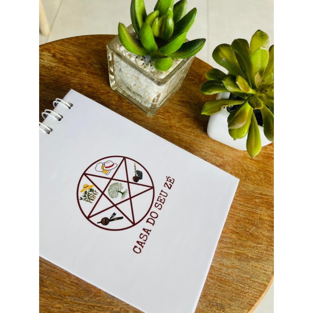 Bloco de atendimentos de gira - Bloco de cambone - personalizado - tamanho A6 - 80 folhas/ capa dura
