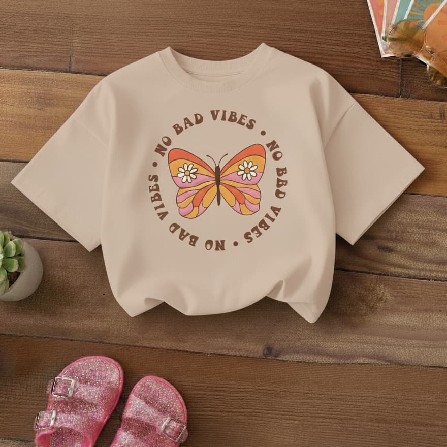 Camiseta Infantil Estampa Borboleta - Lançamento