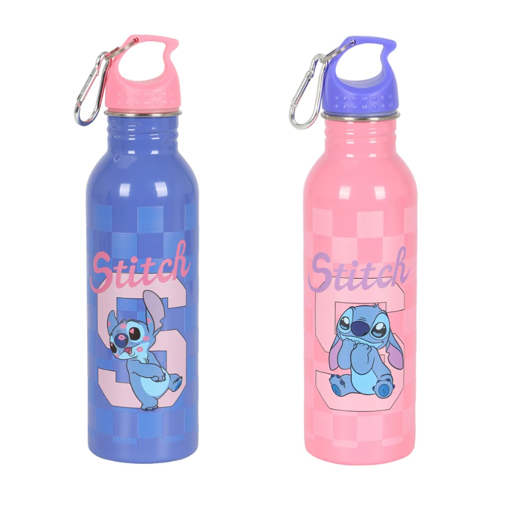 Garrafa Stitch Disney Tampa Hermética Rosca Aço Inox 750ml