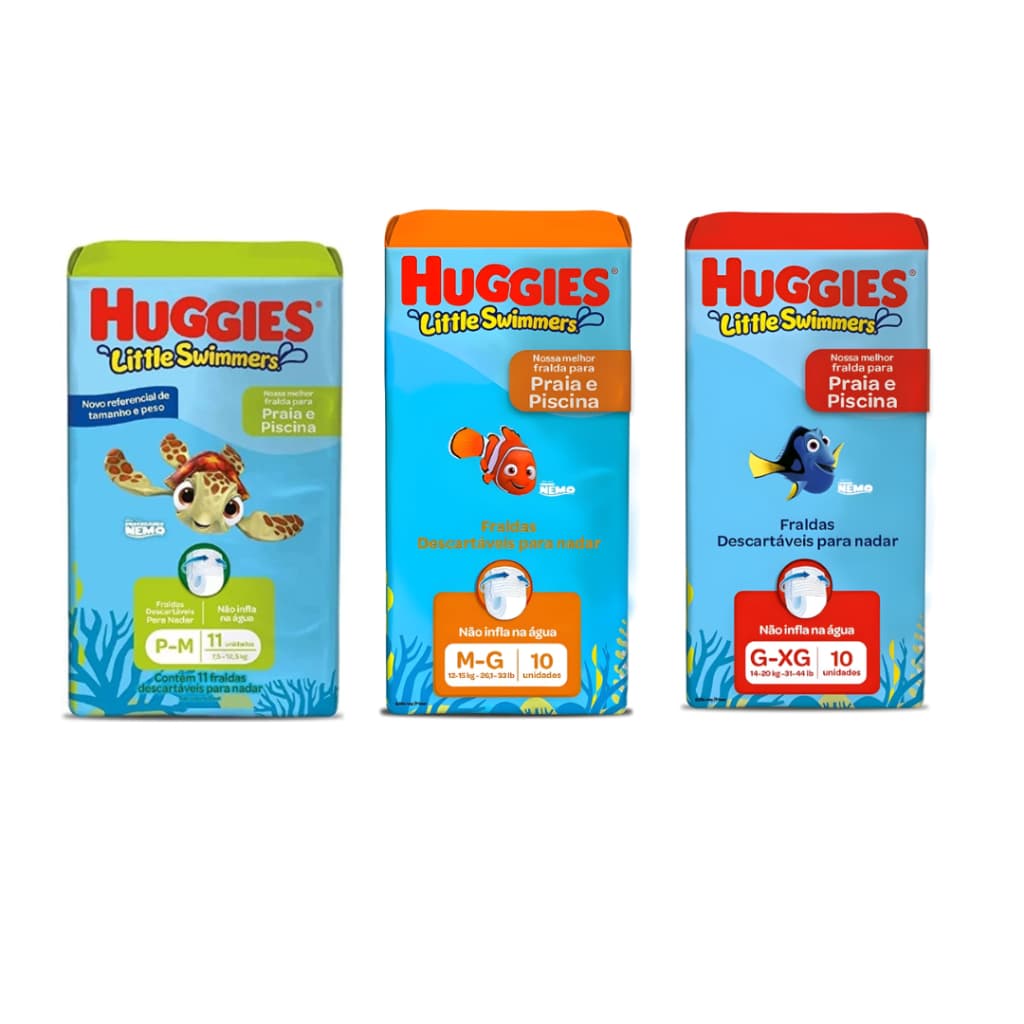 Fralda Descartável para Piscina e Praia Huggies Little Swimmers