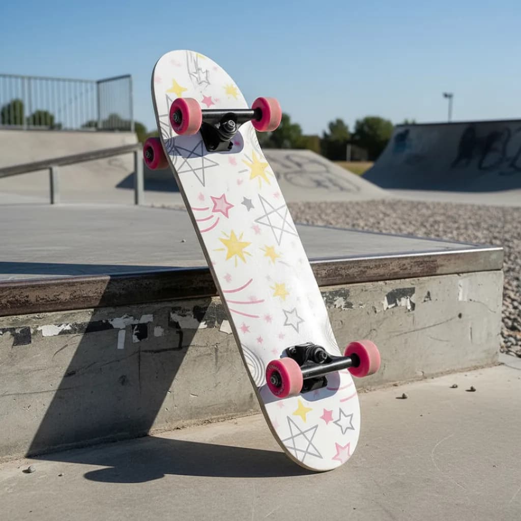 Skate Infantil Estampado Suporta até 25kg Menino e Menina