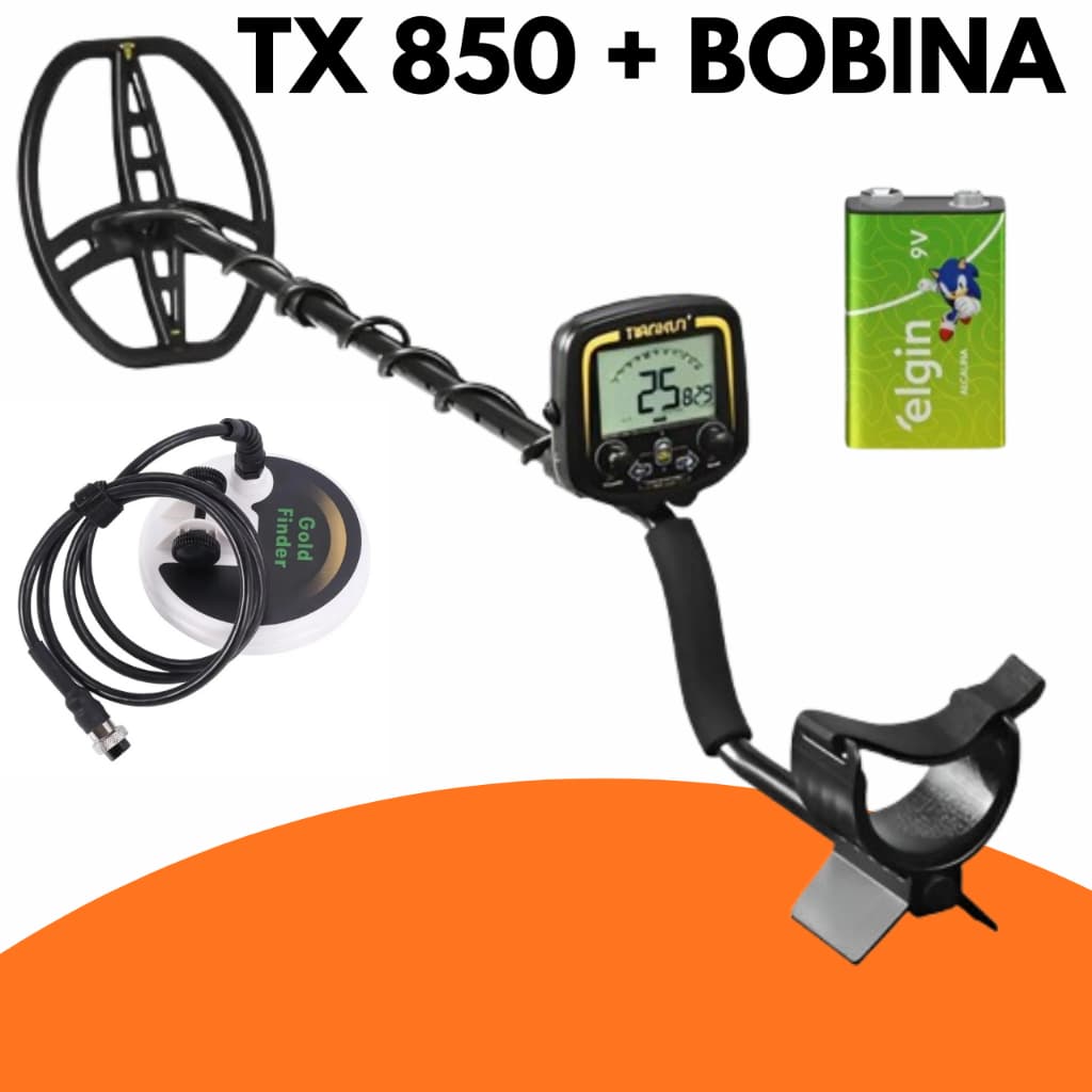 Tianxun TX-850 Detector de Metais com Bobina FS2 5 Polegadas à Prova D'Água