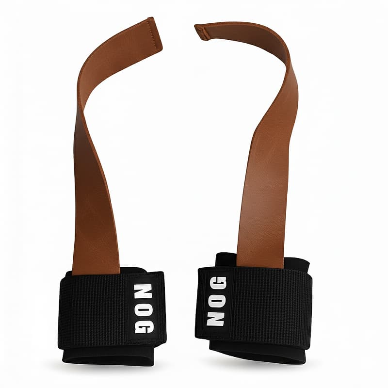 Tala PAR Strap power NOG Musculação Cross Training 35cm COURO LEGITIMO