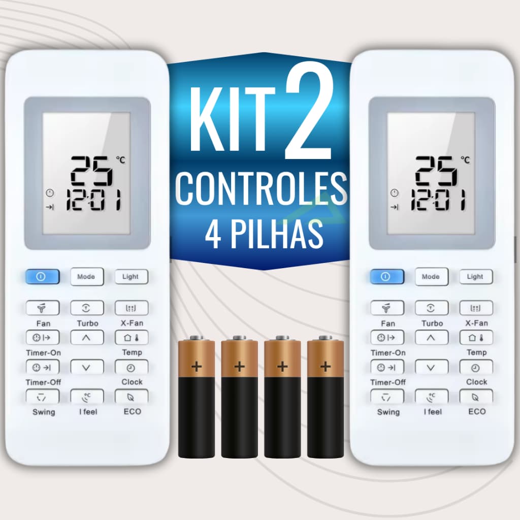 Kit Controle Remoto para Ar Split Electrolux BI09F BI09R BI18F VI09F TI12F