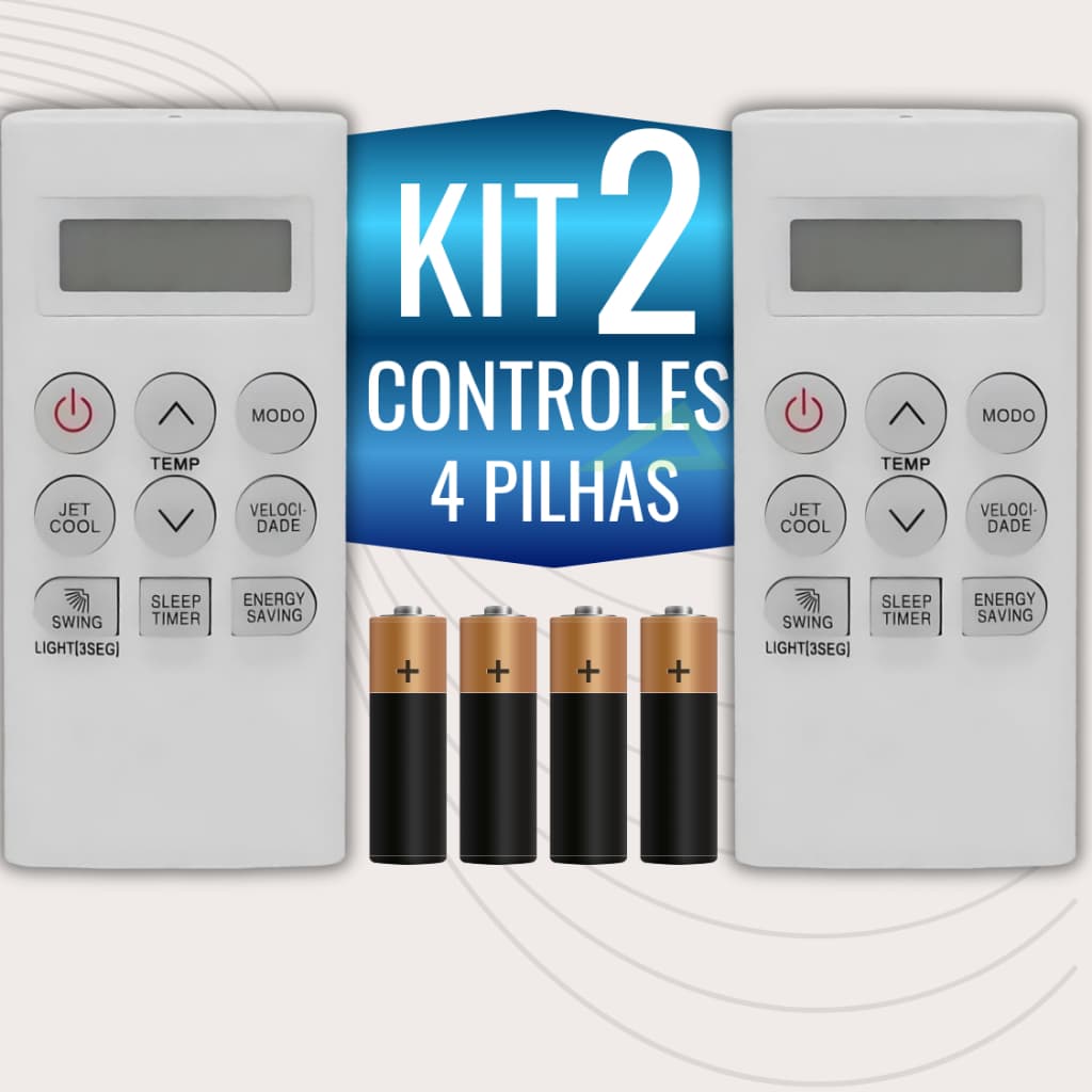 Kit Controle Remoto Compatível Com Ar Condicionado LG Akb73756203