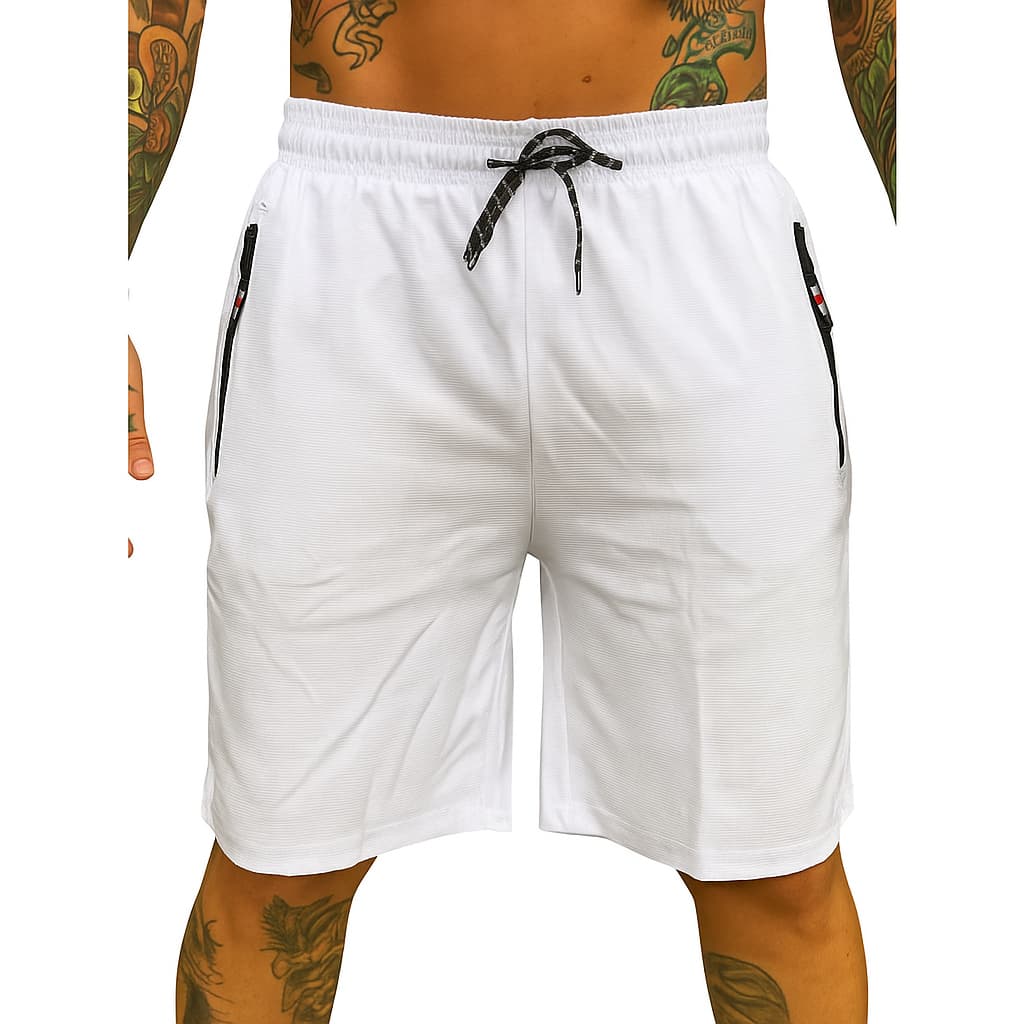 Bemuda masculina tectel branca lisa sem estampa surf