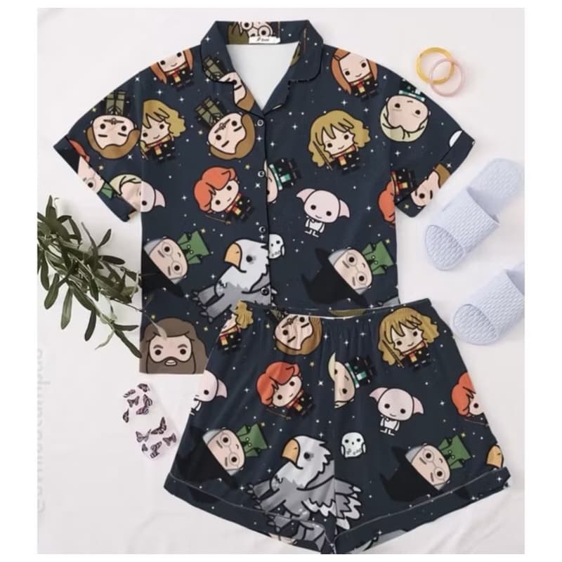 pijama americano personalizado infantil juvenil adulto baby-doll natal  grinch Harry potter