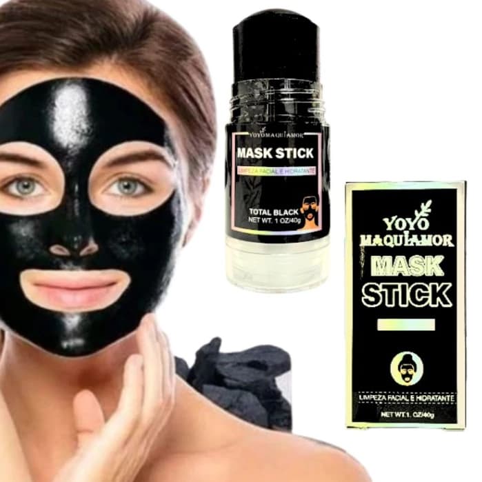 Máscara de carvão YOYOMAQUIAMOR vegetal de bambu Remover de Cravos Anti-Acne Pele Facial Clean Face Clareador Mask Stick