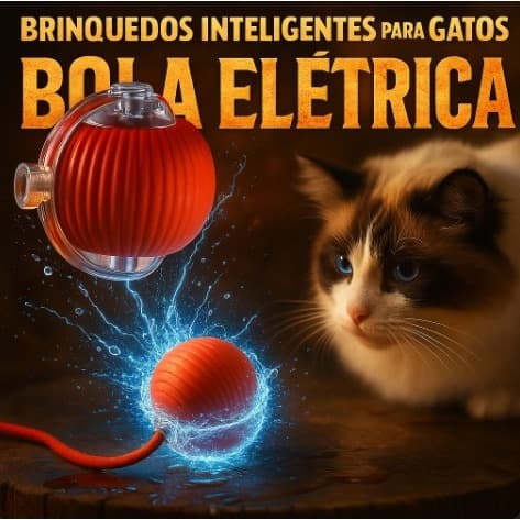 Brinquedos Inteligentes Para Gatos Bola De Rolamento Automática Cauda Recarregável Elétrico