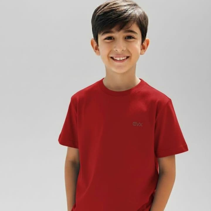 Camiseta Infantil Básica 100% Algodão Menino Gola Redonda Manga Curta Várias Cores Tamanho 2 ao 12.