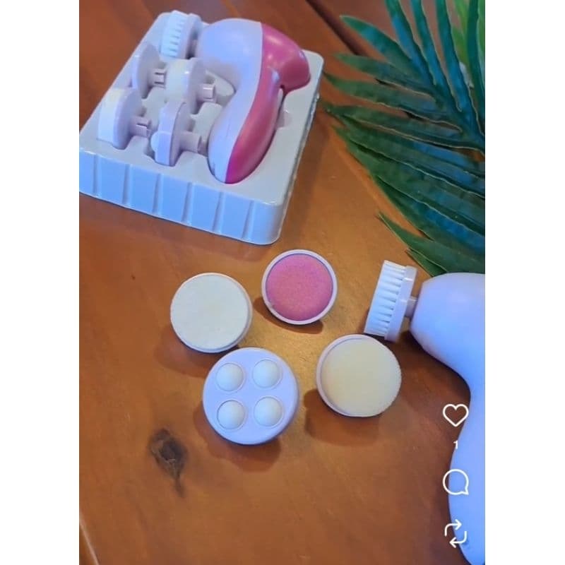 Escova Facial Elétrica Esfoliante limpeza Massageadora 5/1Portátil