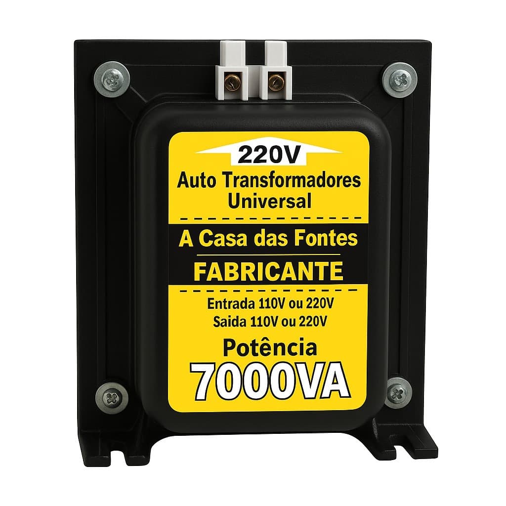 Auto transformador 7.000 VA CONECTOR SINDAL Bivolt 127/220 E OU 220/127 v Não tem tomadas