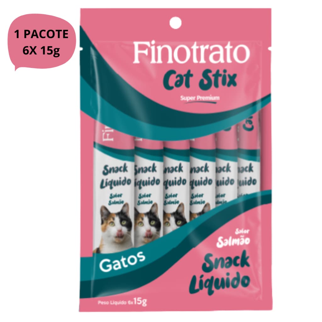 Cat Stix Petisco Finotrato - 6 Unidades 15G