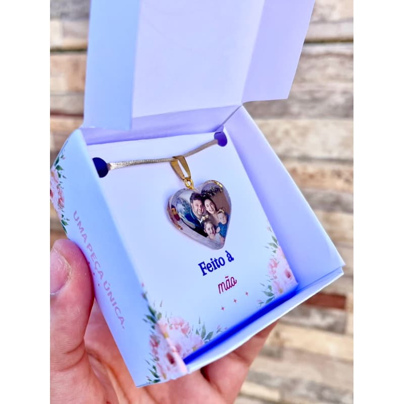 Pingente com foto pingente personalizado com foto dos filhos