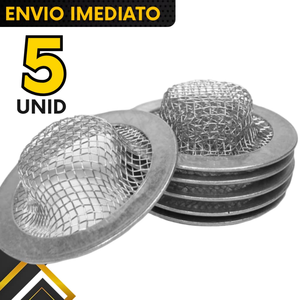Kits 5, 3 ou 1 un - Ralinho Japonês Galvanizado p/ Pia e Tanque
