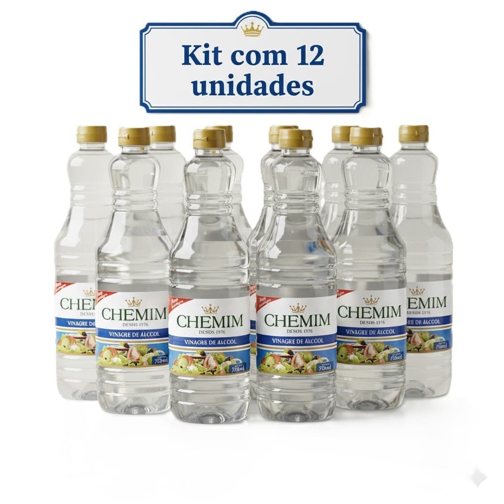 12 Vinagre de Álcool Chemim 750ml