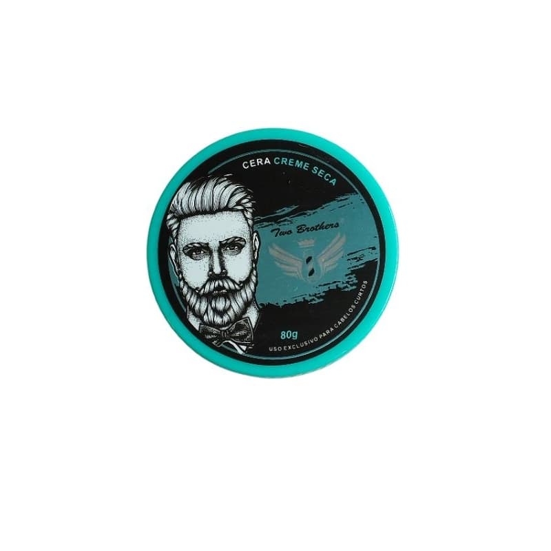 Caixa 45 Cera Pomada Creme Seca 70g Para Modelar e Fixar Cabelo e Barba Two Brothers Profissional