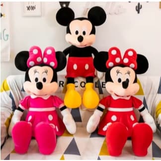 Pelucia Mickey Mouse Minnie Hello Kitte brinquedos de pelúcia 30 - 20 cm kawaii anime pelúcia