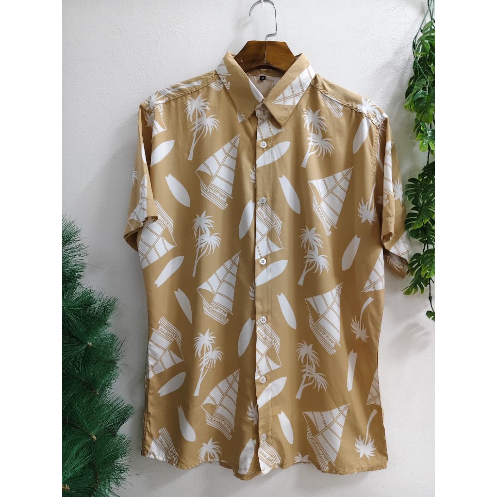 Camisas Social Floridas Masculinas Confortável Havaiana Estampadas  100% VISCOSE encolhe um pouquinho