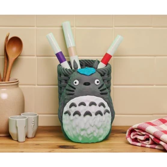 Porta-canetas/Objetos Totoro – Organizador de mesa geek, criativo e cheio de charme 🍃