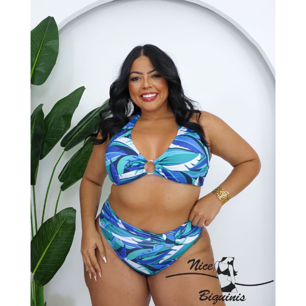 Conjunto de biquini argola, conjunto de biquini com argola plus size