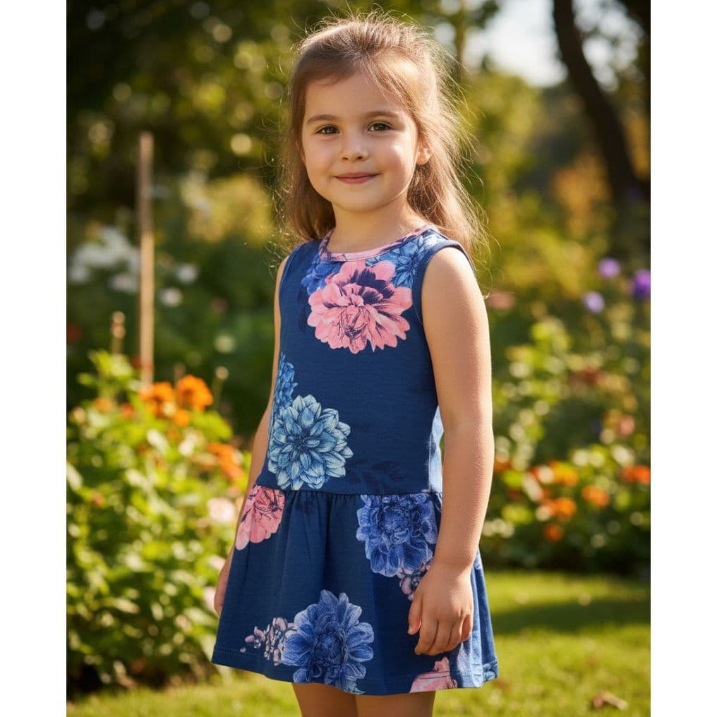 VESTIDO INFANTIL FLORAL TAMANHO 1
