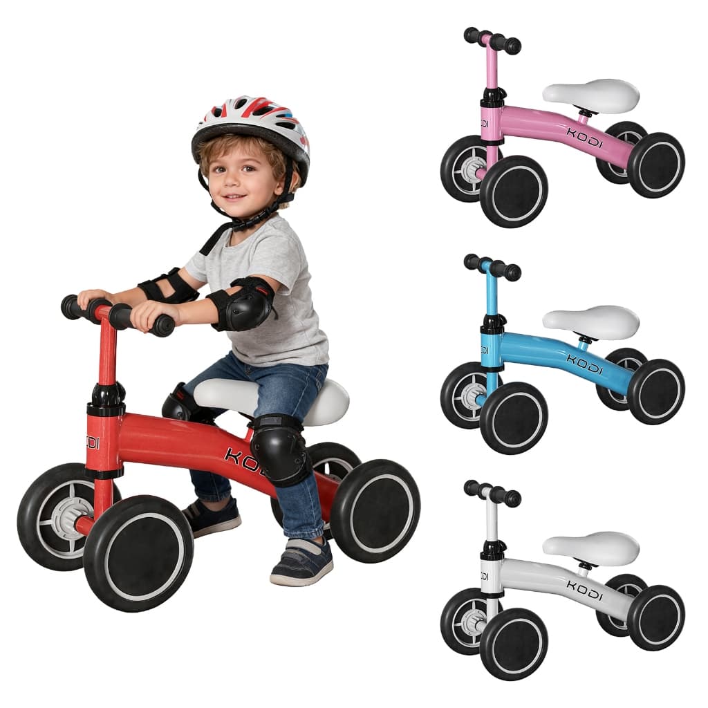 Bicicleta De Equilíbrio Andador Infantil Sem Pedal 4 Rodas Design ergonômico -P14