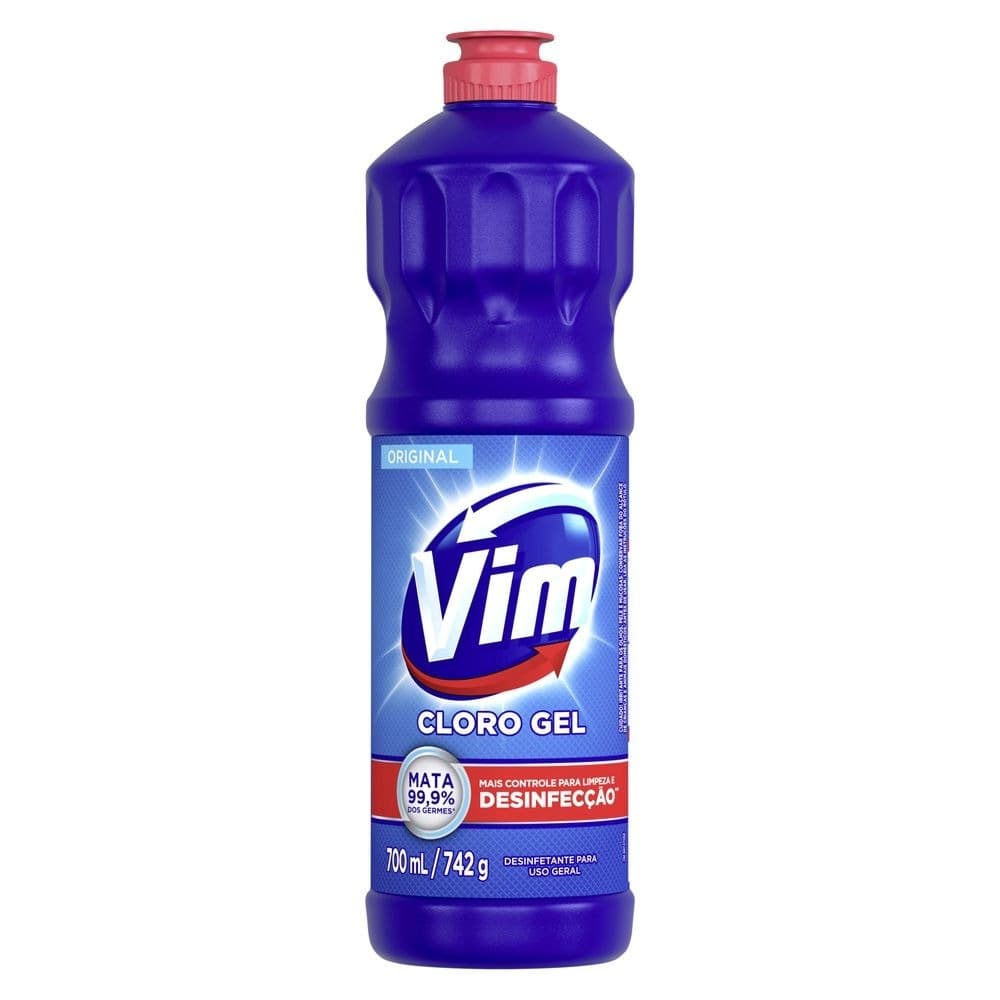 Desinfetante Vim Cloro Gel 700ml Pague 490ml