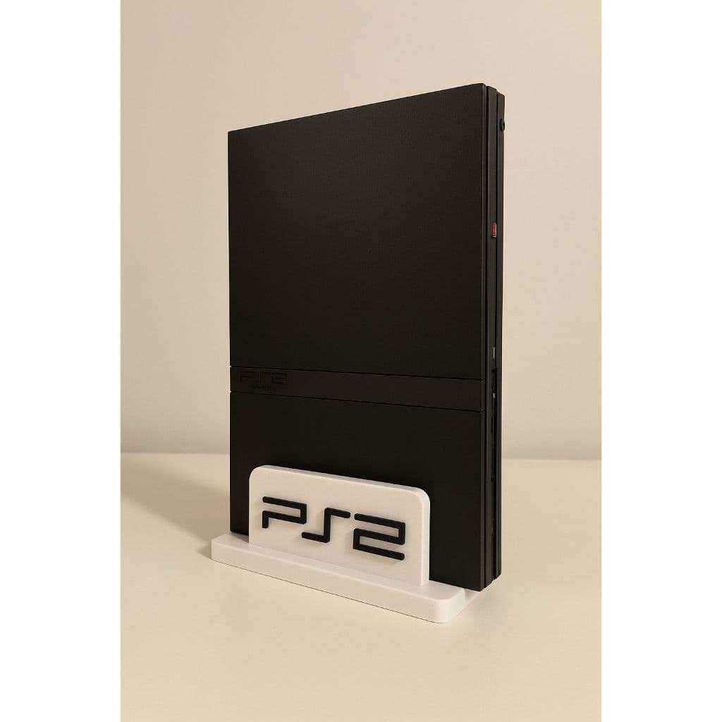 Suporte Playstation 2 Slim , Expositor PS2 Slim, Vídeo Game Retrô, Acessório