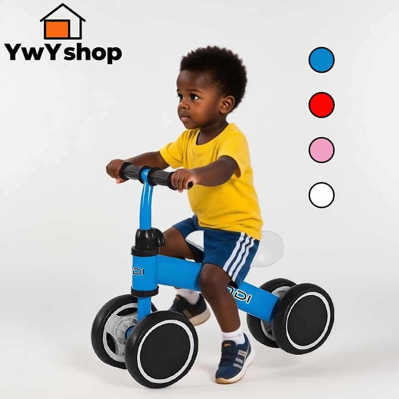 Bicicleta de Equilíbrio Infantil 4 Rodas Zippy Toys – Para Bebês de 1 a 3 Anos, Leve e Segura P14