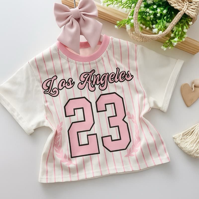 Camiseta Cropped croped Infantil Los Angeles Nº 23 – Estilo Esportivo e Confortável