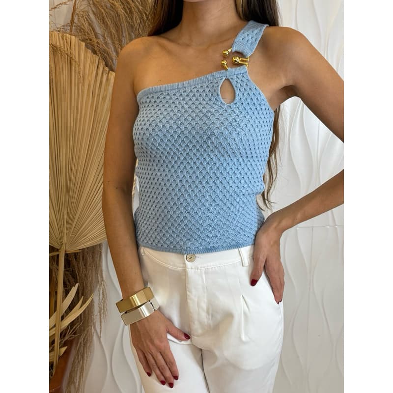 Blusa Cropped feminino Tricot Fivela Modal Mula Manca Furinho Verão Outono Inverno Casual Festa Dia dia Versátil Rendado