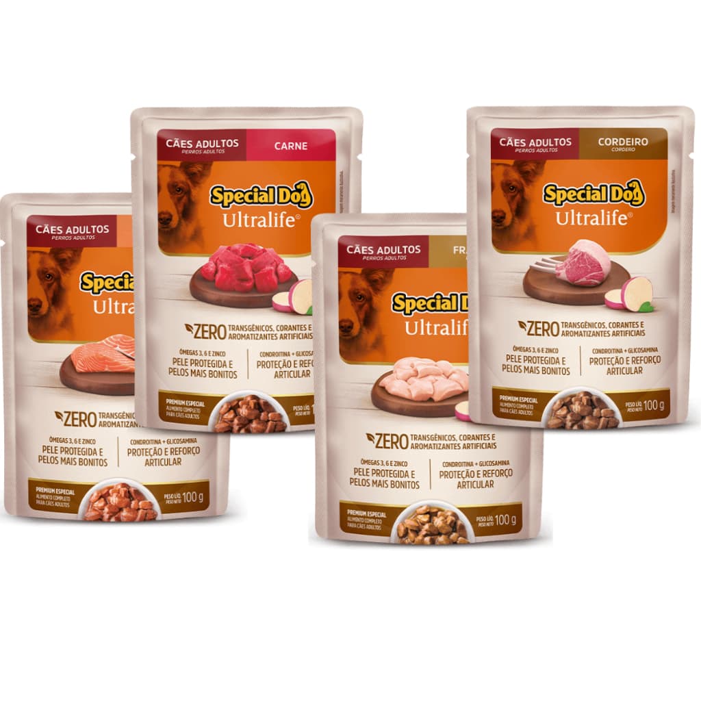 Sachê Special Dog Ultralife Para Cães Adulto de Todos os Portes 100g
