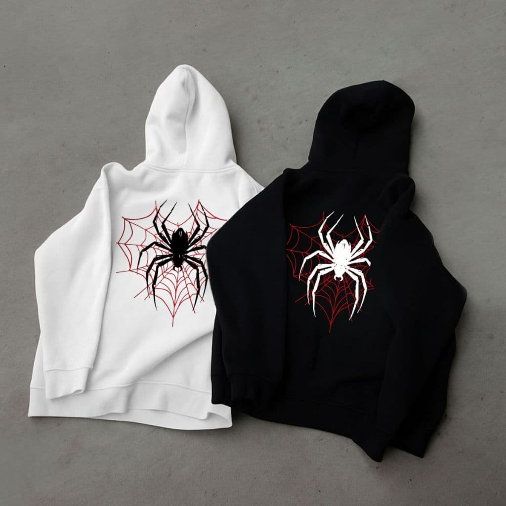 Kit 2  Moletons Canguru Conjunto Casal Spider Lovers Confortável Quentinho