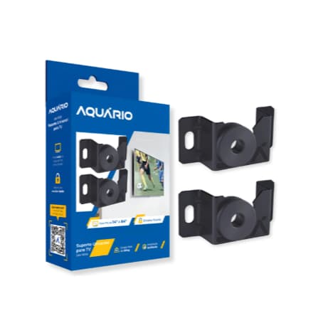 Suporte Para Tv Monitor Universal Fixo Led Lcd Parede Painel Cor Preto
