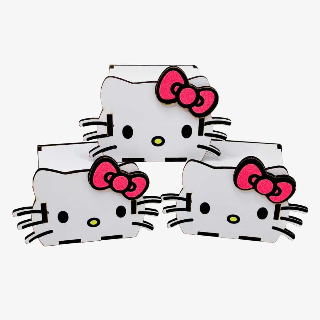 5/10/15/20PCS Mini Cubos Hello Kitty em MDF - Lembrancinha Porta Bombom Caixinha