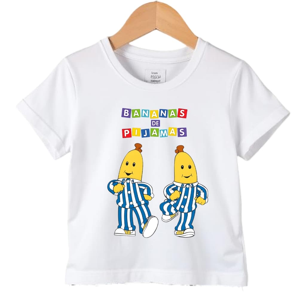 Camiseta Infantil Bananas de Pijamas Manga curta , tamanho 2 ao 12 pronta Entrega
