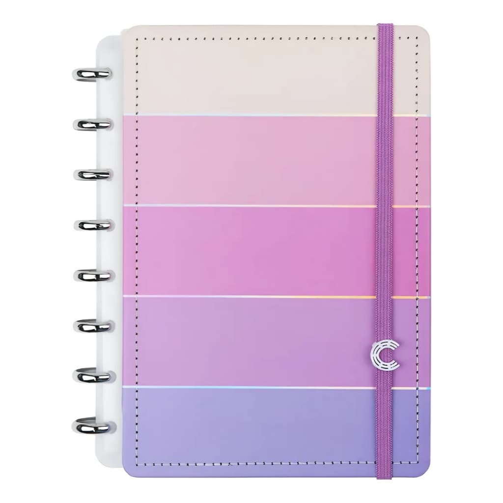 Caderno Inteligente Unique By Cacau A5 80 Folhas 8 discos  - Caderno Inteligente