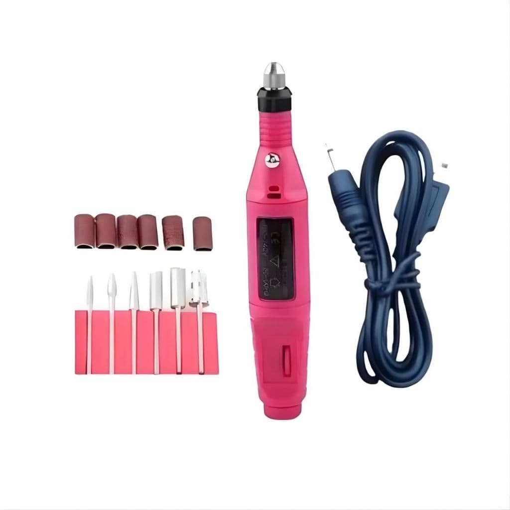 Lixadeira Para Unhas Eletrica Motor Caneta Bivolts 20000 RPM Profissional Manicure  kit  Com  Brocas