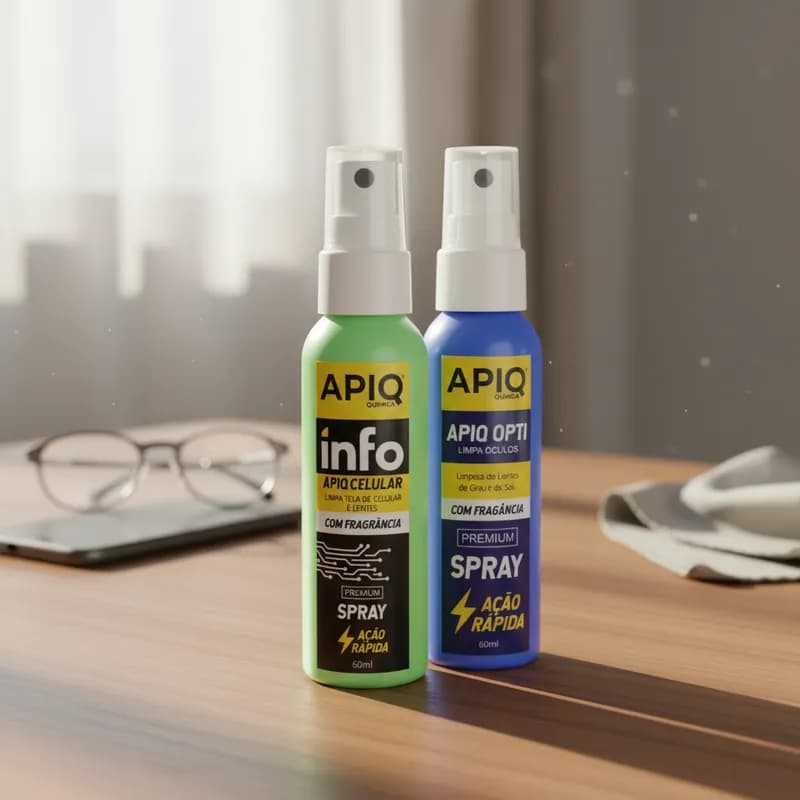 Kit - Limpeza de Óculos Azul 60ml + Limpa Celular Tradicional 60ml