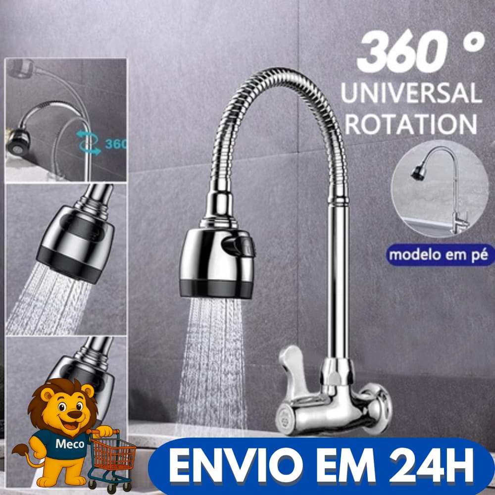 Modelos de Torneira Gourmet Flexível de Parede ou Mesa Com Ducha Inox Lavar Louça da Cozinha Limpeza