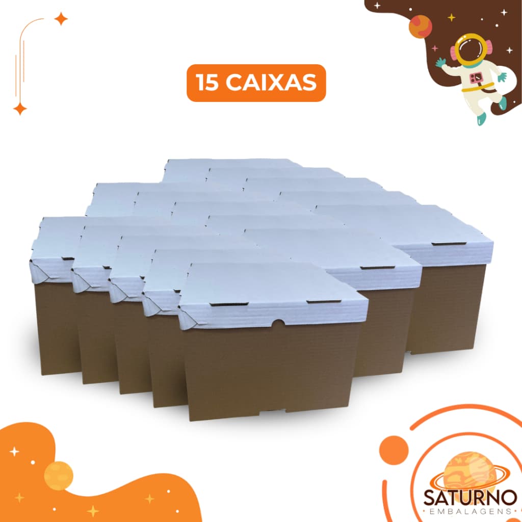 Caixa para Bolo e Doces 15 Unidades 30x22cm Embalagem Reforçada e Sofisticada