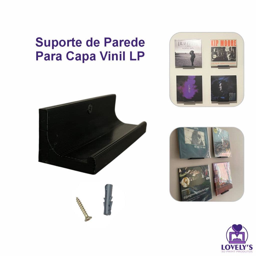 Suporte de Parede Expositor para Capa Disco de Vinil LP