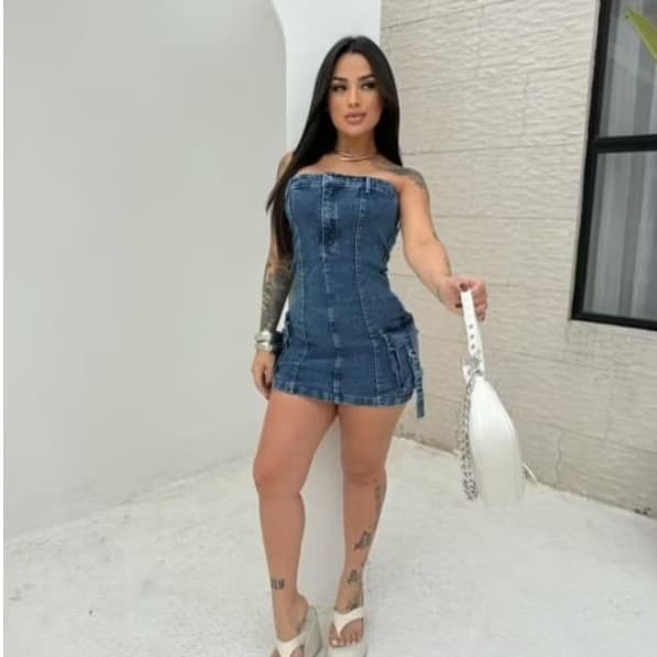 VESTIDO JEANS CARGO💕
