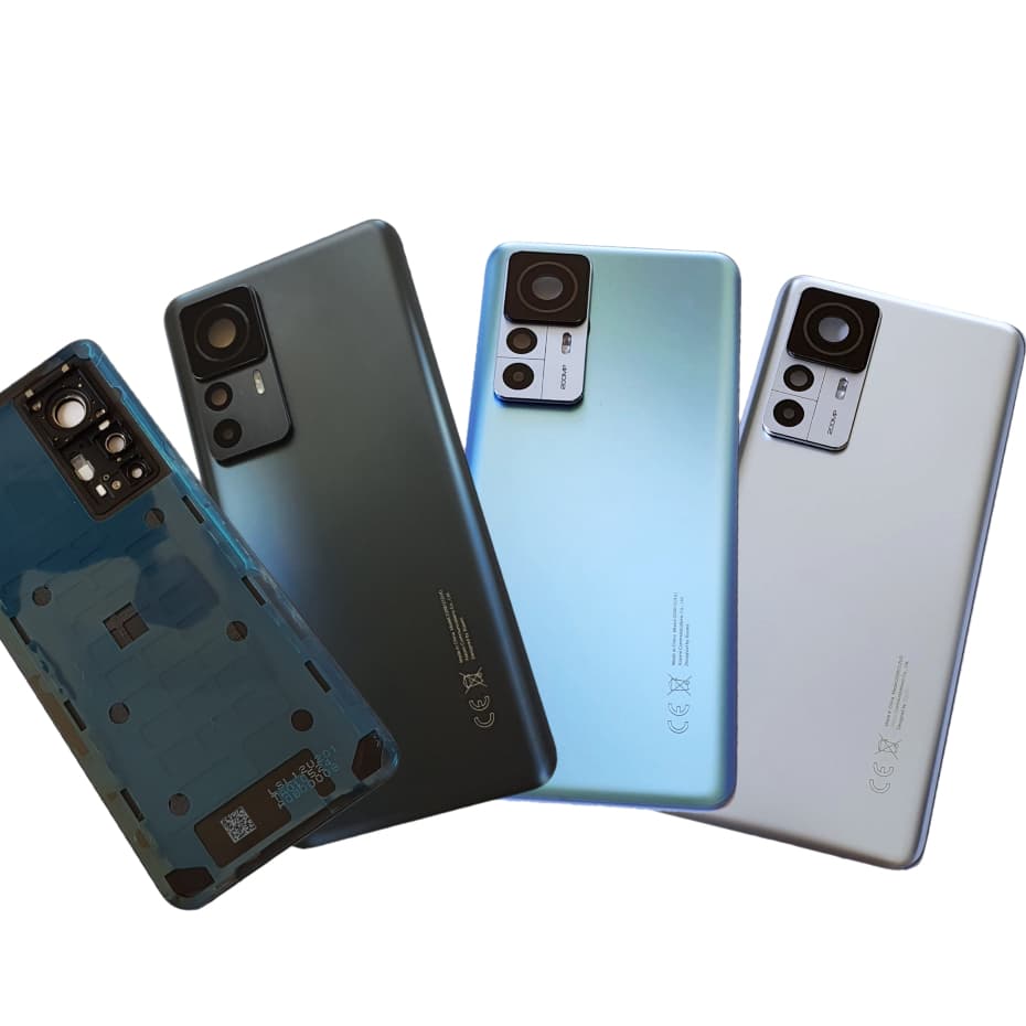Tampa traseira Para XIAOMI 12T PRO - 22081212UG, 22081212G, Fundo de vidro com Lente para Reposição