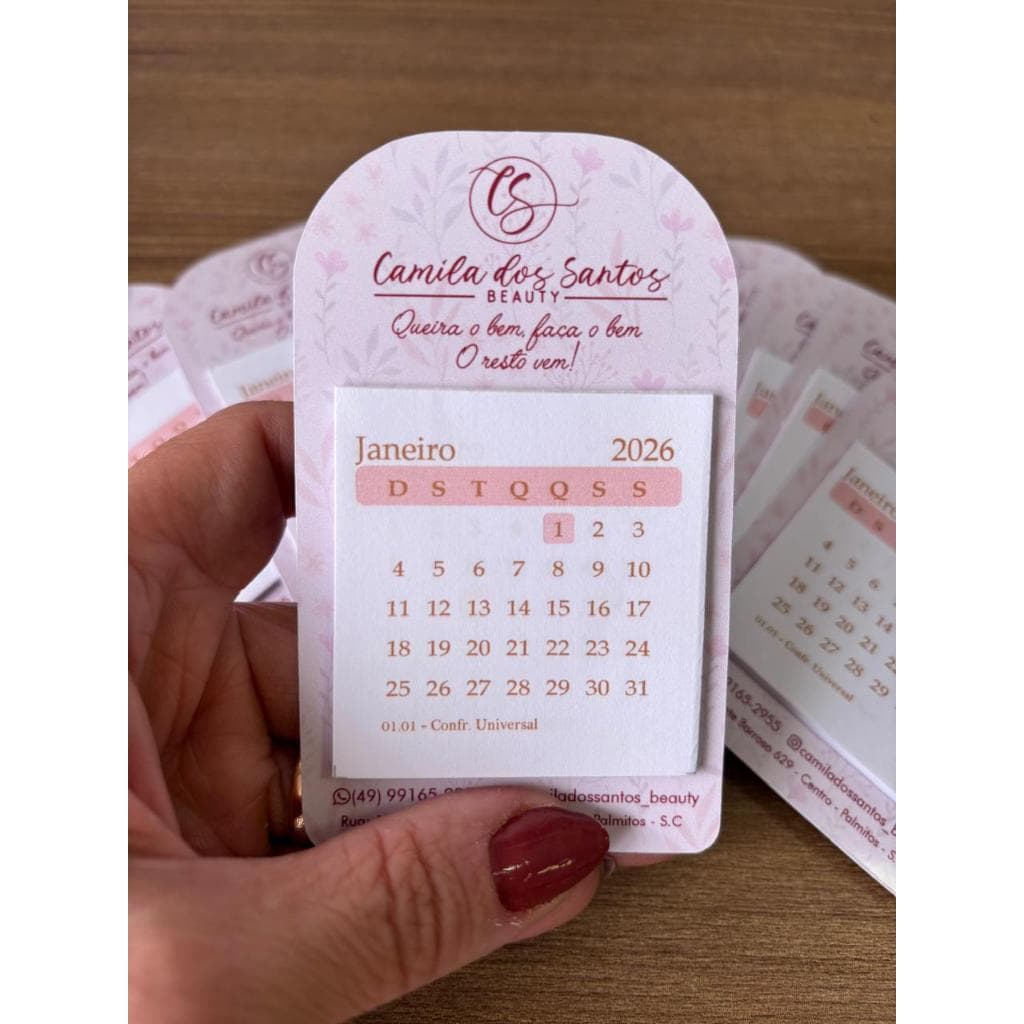 Calendário de geladeira Personalizado