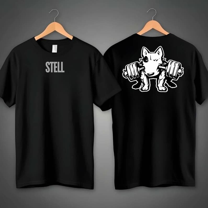 Camiseta Premium Básica T-shirt Camisa  buldog poitbull 100% Algodão treino