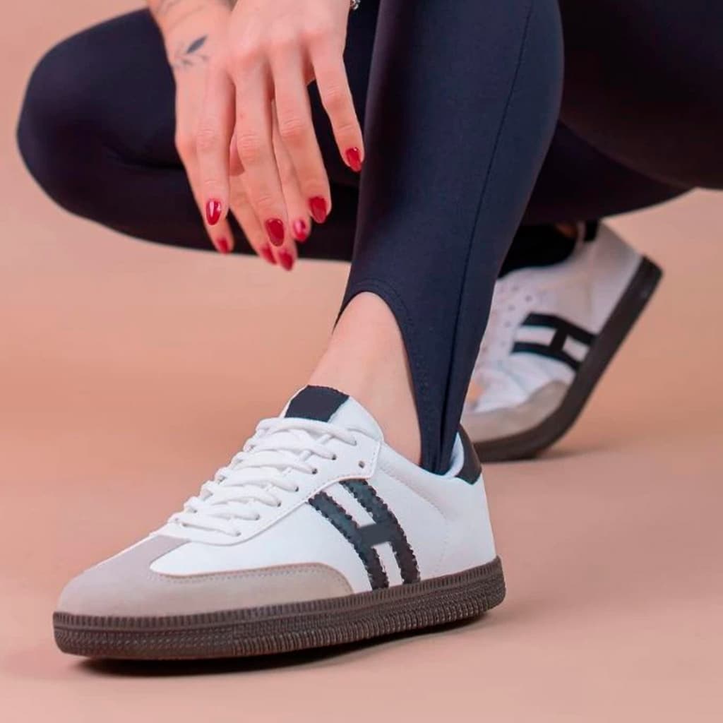 Tenis Feminino Academia Casual Moderno Estiloso Confortável Macio Blogueira Tendência